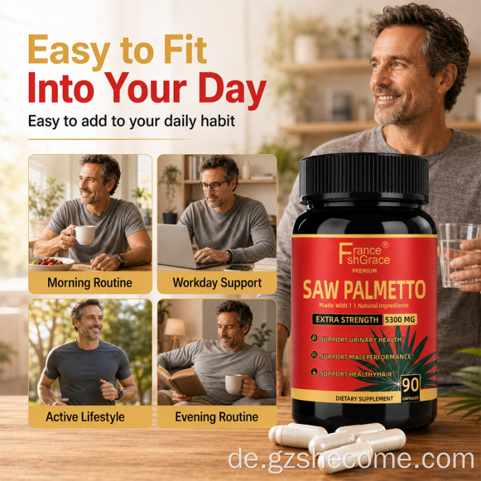 Shecome Saw Palmetto Kapseln Prostata Gesundheit Saw Palmetto